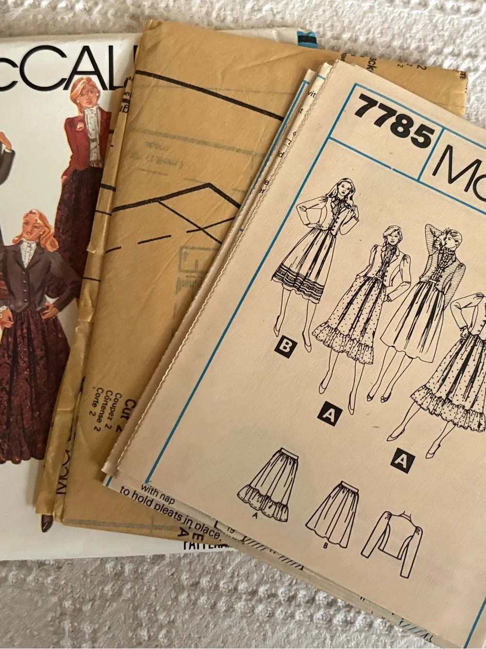 Vintage McCall’s Pattern 7785 for Misses’ Jacket and Skirt